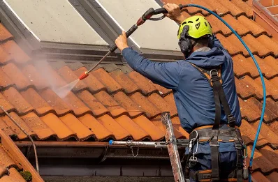 Démoussage et hydrofuge de toiture à Ambel